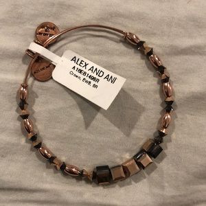 Alex and Ani rose gold Swarovski crystal bracelet